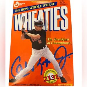 NEW Cal Ripken Jr Baltimore Orioles WHEATIES Collectible Cereal Box